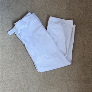 Cream and white checkered pants